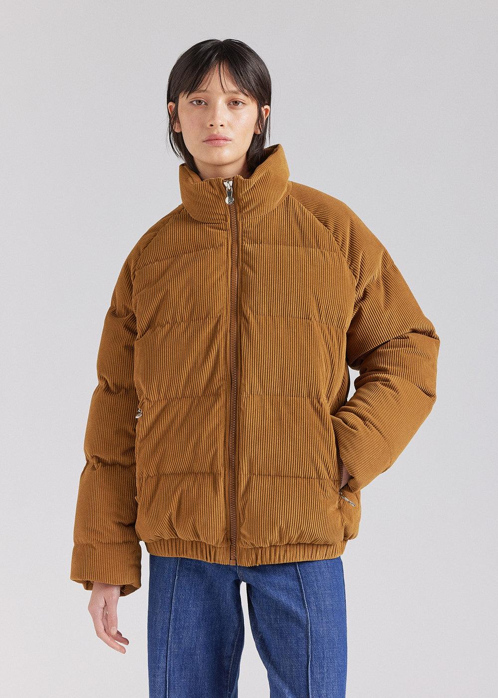 pyrenex Doudoune en velours côtelé Pyrenex Vintage Mythic Velvet Bronze Brown