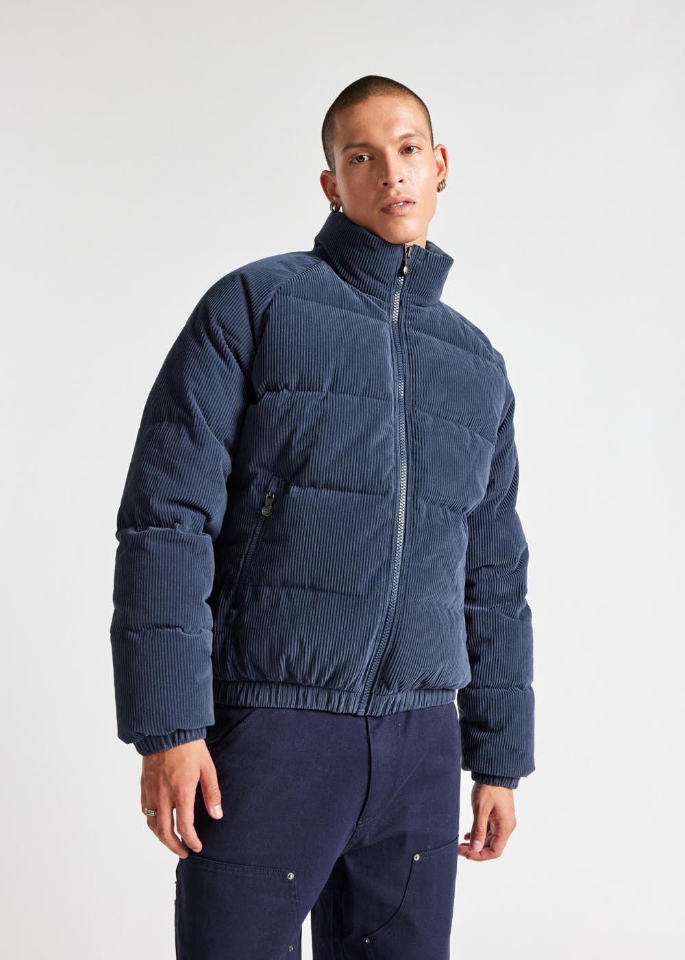 Pyrenex Doudoune En Velours Côtelé Pyrenex Vintage Mythic Velvet Amiral