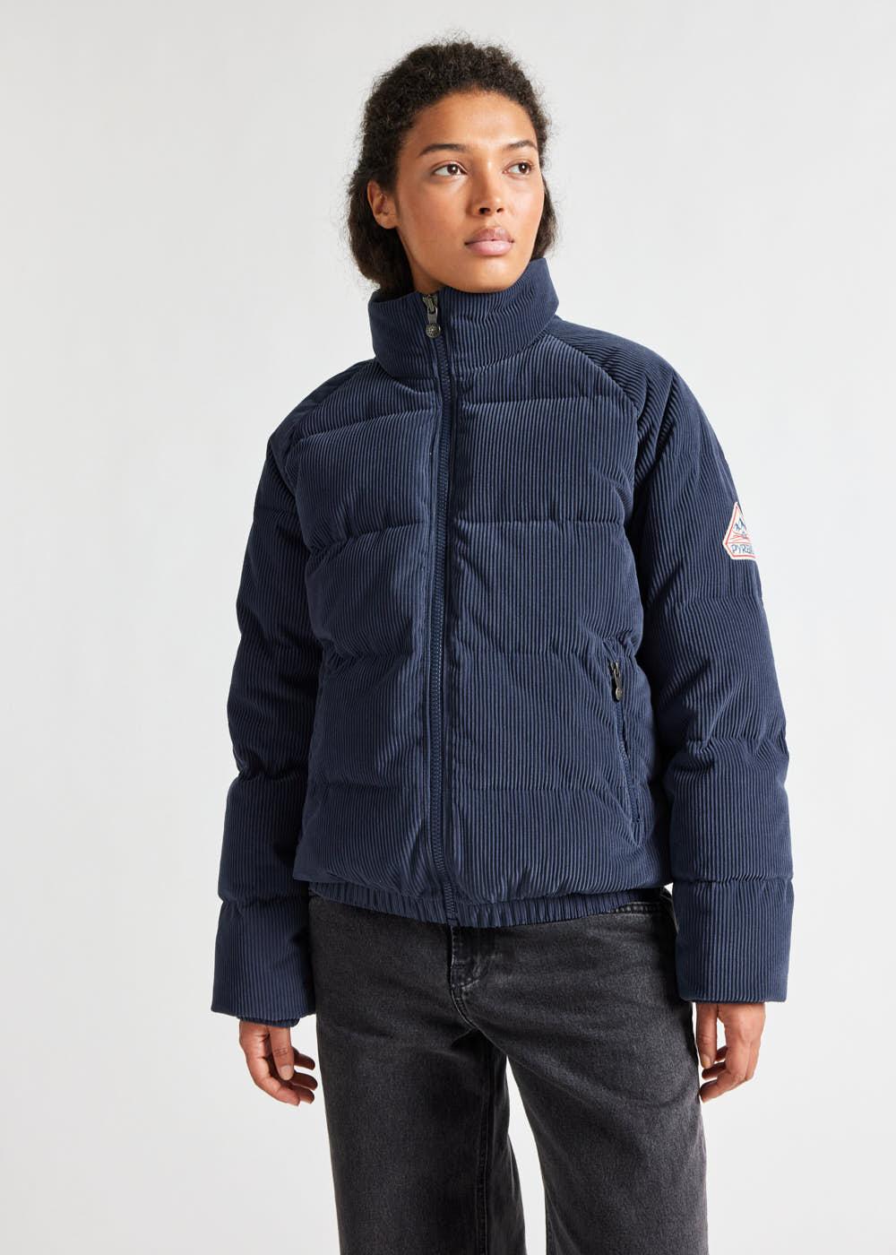 Pyrenex Doudoune En Velours Côtelé Pyrenex Vintage Mythic Velvet Amiral