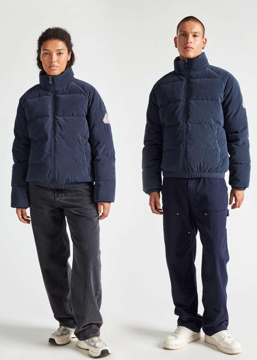 pyrenex Doudoune en velours côtelé Pyrenex Vintage Mythic Velvet Amiral