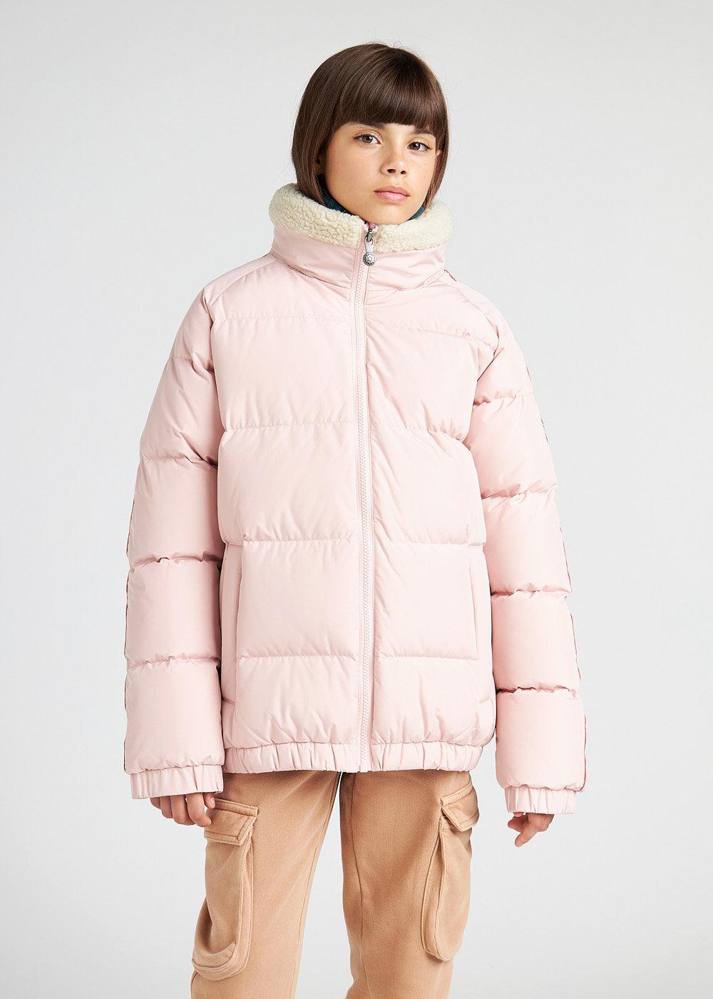 pyrenex Doudoune enfants à col montant en fausse fourrure Deer Pyrenex x Bonton Peach Whip