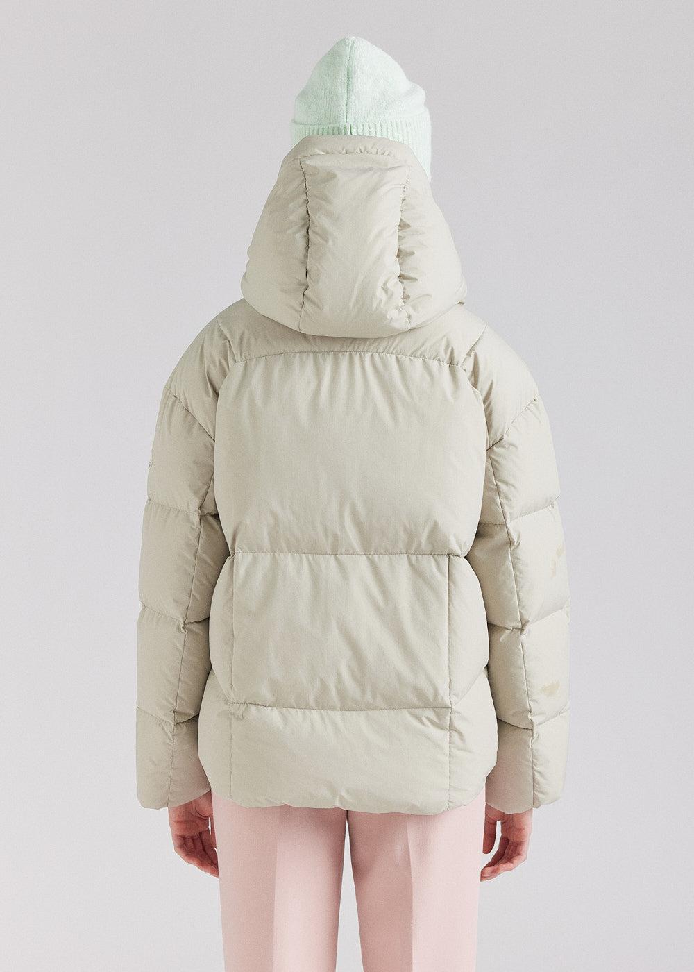 Pyrenex Doudoune Femme Pyrenex Harmonie à Capuche Enveloppante Willow Grey