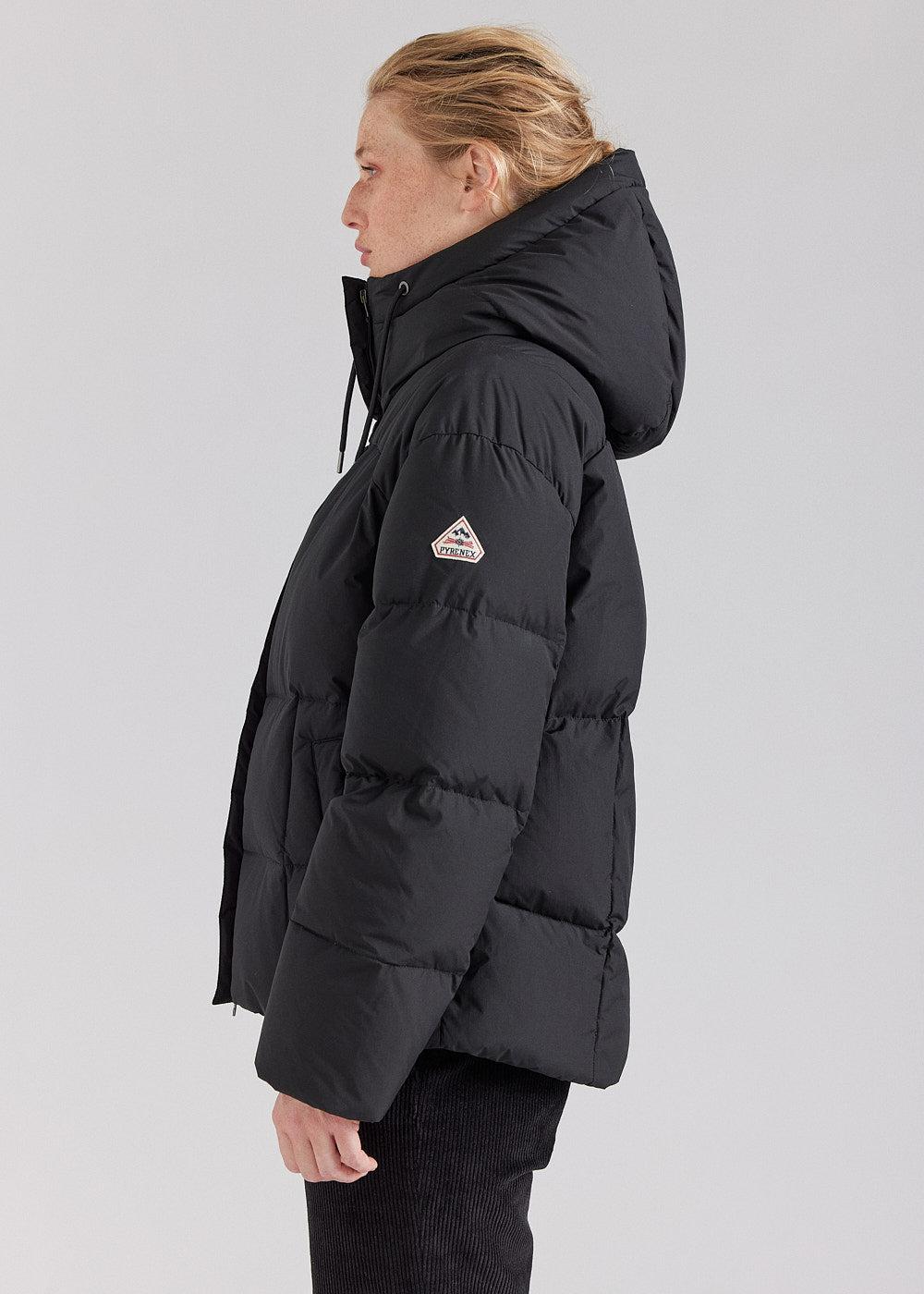 Pyrenex Doudoune Femme Pyrenex Harmonie à Capuche Enveloppante Black