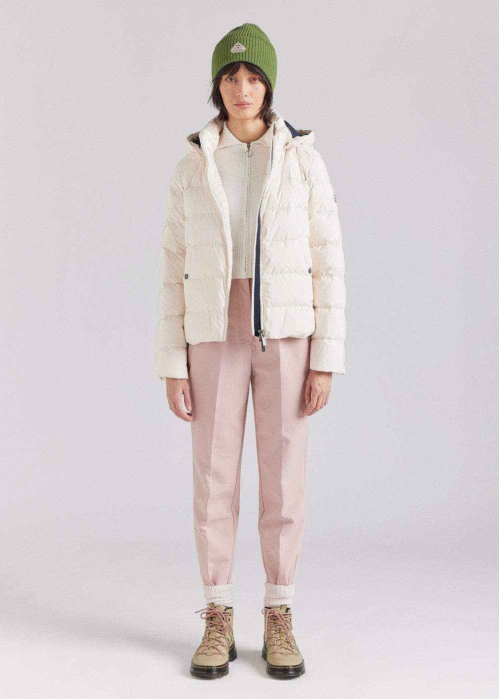 Pyrenex Doudoune Femme Pyrenex Spoutnic à Capuche Amovible Chalk