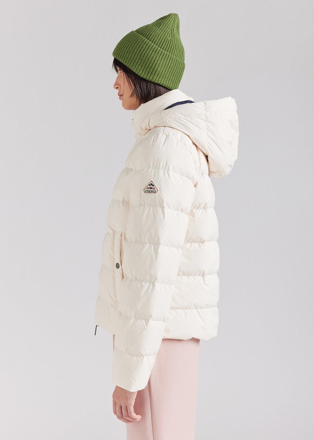 Pyrenex Doudoune Femme Pyrenex Spoutnic à Capuche Amovible Chalk