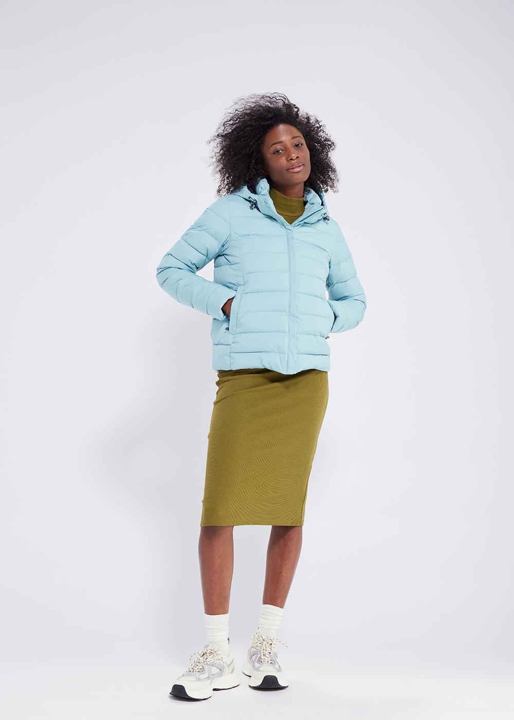 Pyrenex Doudoune Femme Pyrenex Spoutnic à Capuche Amovible Aquifer