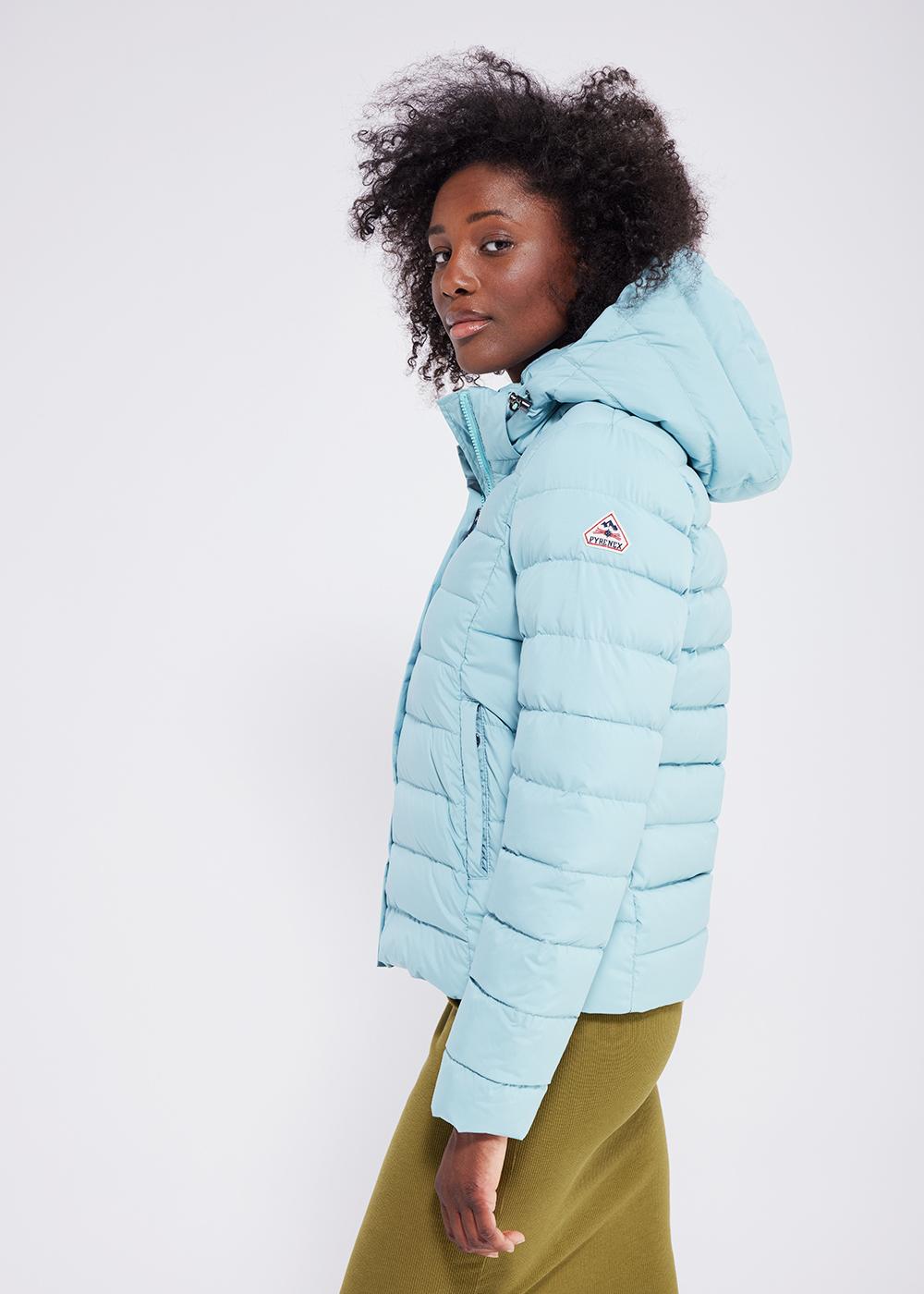 Pyrenex Doudoune Femme Pyrenex Spoutnic à Capuche Amovible Aquifer