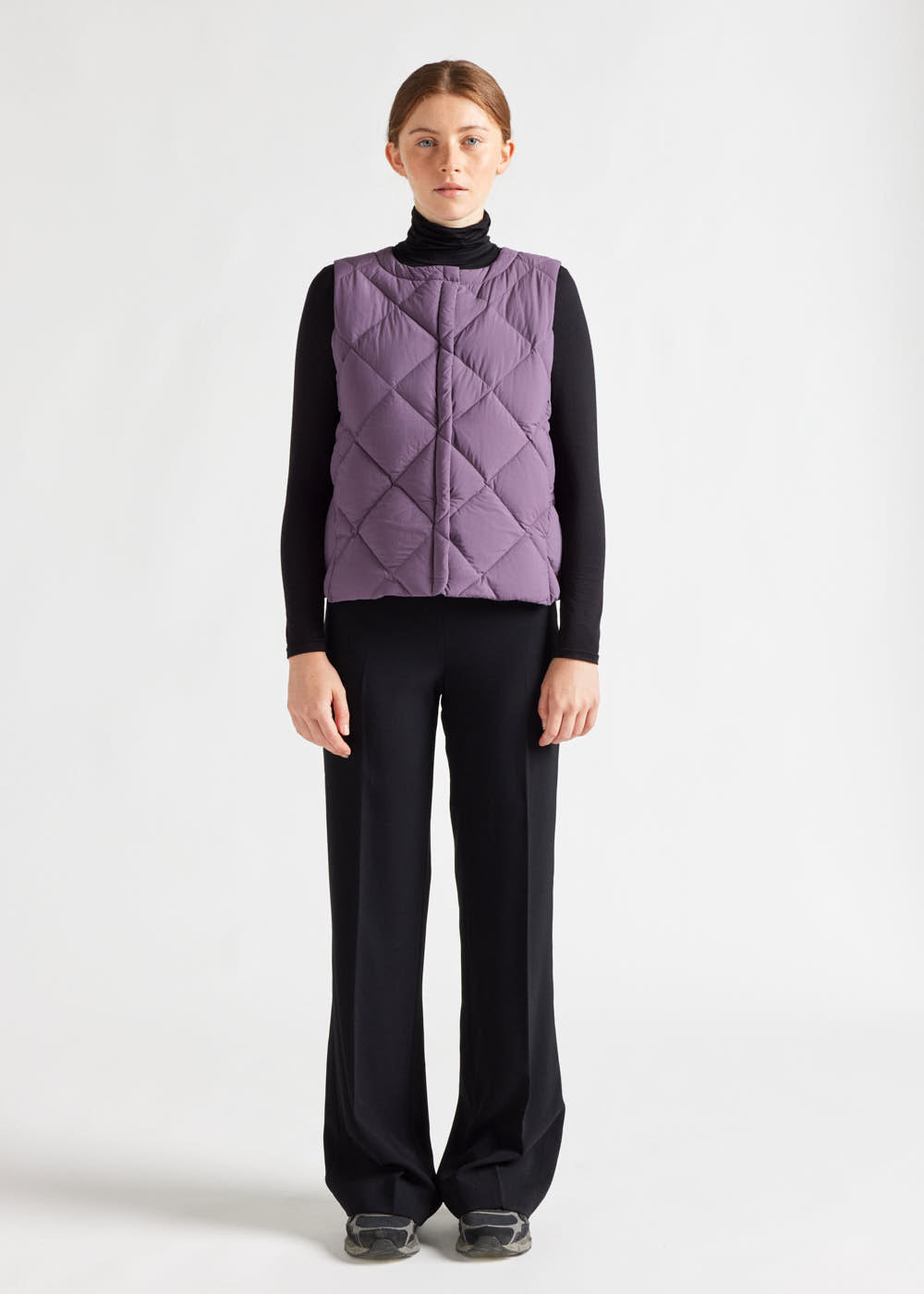 pyrenex Doudoune fine sans-manches femme Pyrenex Nacre Vintage violet