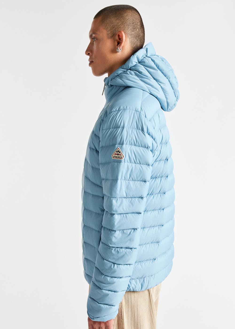 Pyrenex Doudoune Légère à Capuche Homme Pyrenex Zenith Dusty Blue