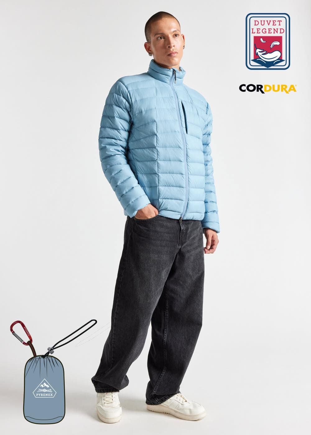 pyrenex Doudoune légère et technique homme Pyrenex Zenith SC Dusty blue