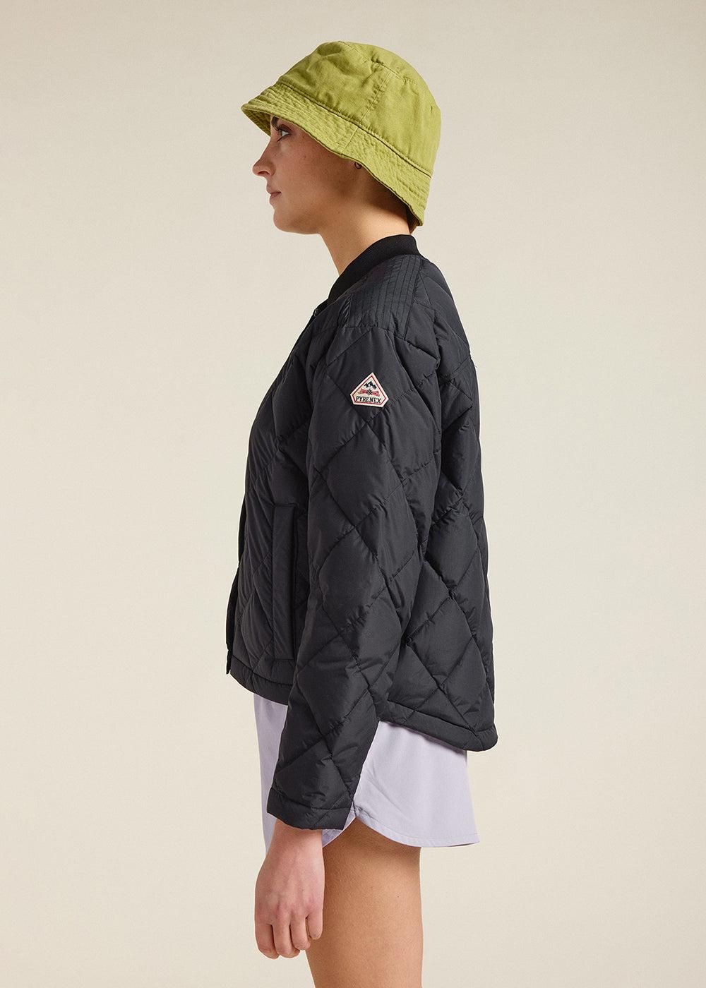 Pyrenex Doudoune Légère Femme à Piquage Croisé Suzane Black