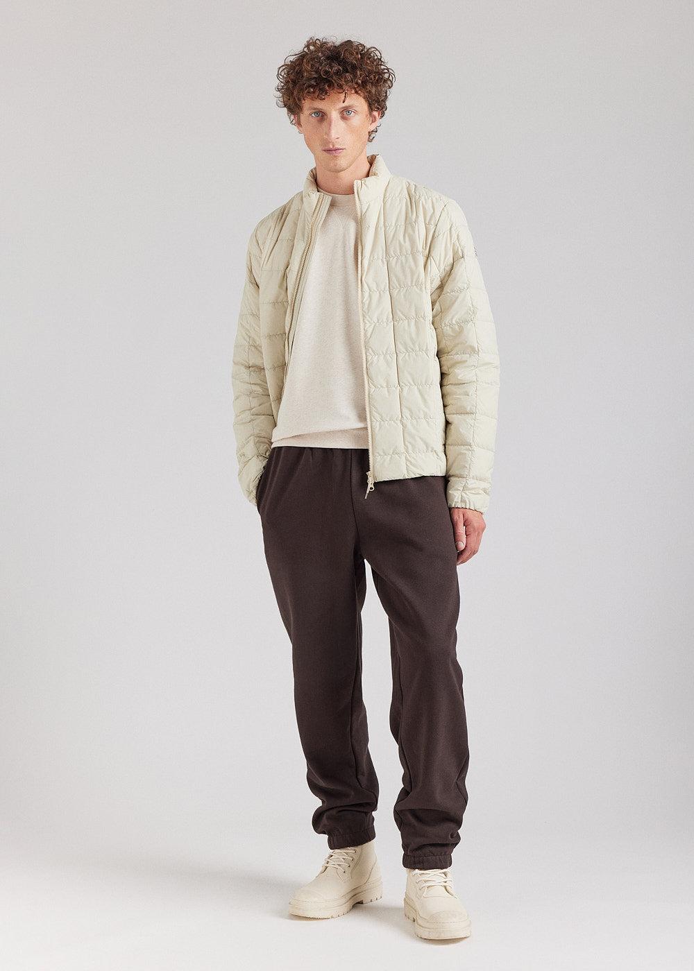 Pyrenex Doudoune Légère Homme Pyrenex Grid Oyster Grey