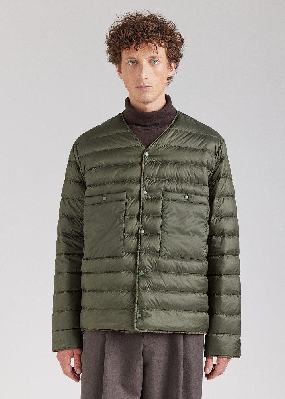 pyrenex Doudoune légère réversible pour homme Pyrenex Ando bronze brown