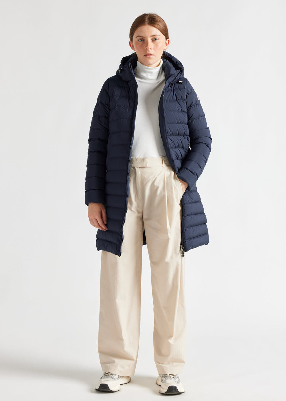 pyrenex Doudoune longue à capuche femme Pyrenex Spoutnic Amiral