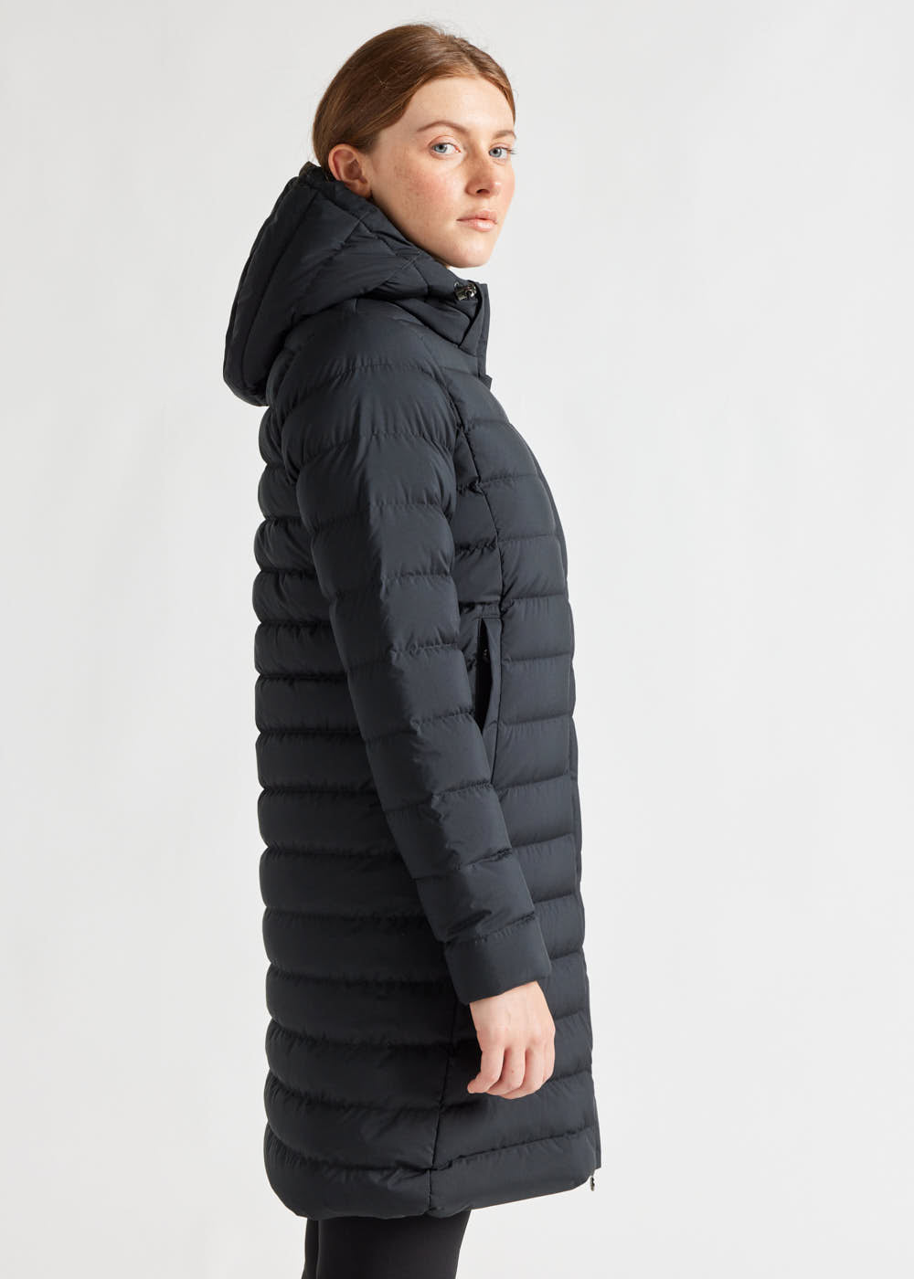 Pyrenex Doudoune Longue à Capuche Femme Pyrenex Spoutnic Black