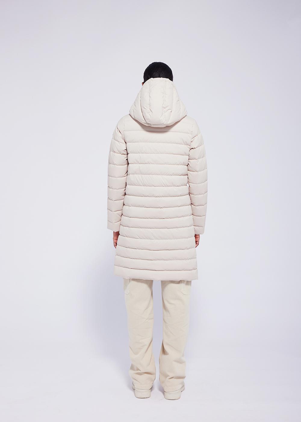 Pyrenex Doudoune Longue à Capuche Femme Pyrenex Spoutnic Brown Rice