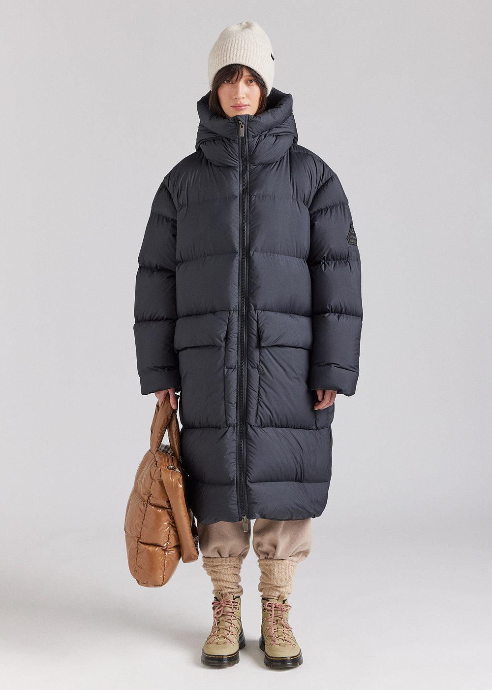 Pyrenex Doudoune Longue Pyrenex Irek Noire Made In Saint-Sever