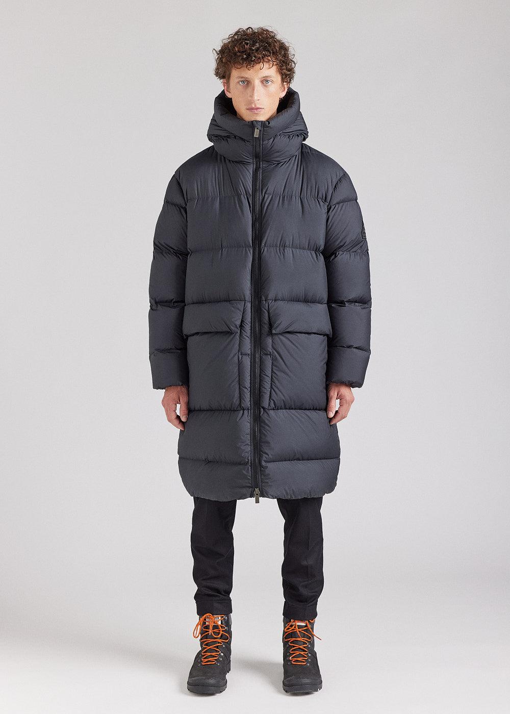 Pyrenex Doudoune Longue Pyrenex Irek Noire Made In Saint-Sever