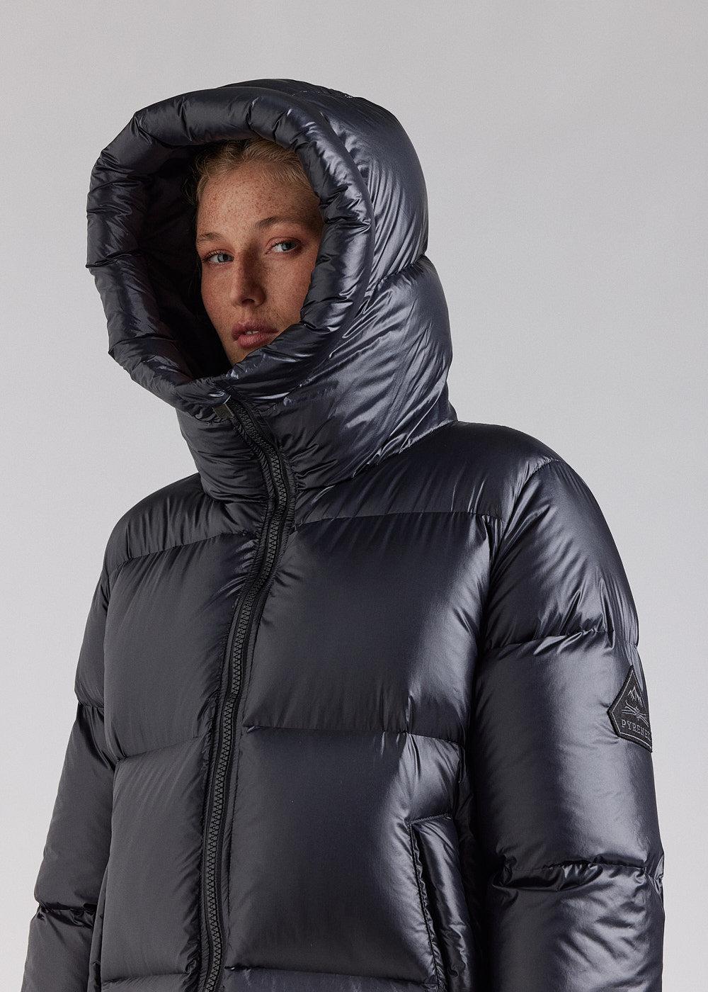 Pyrenex Doudoune Longue Pyrenex Oriela Made In Saint-Sever Noire