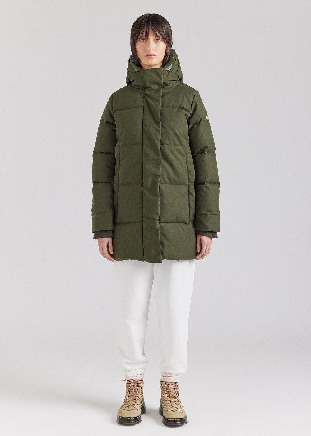 Pyrenex Doudoune Pyrenex Phenix Femme Recylée En Duvet Naturel Deep Khaki