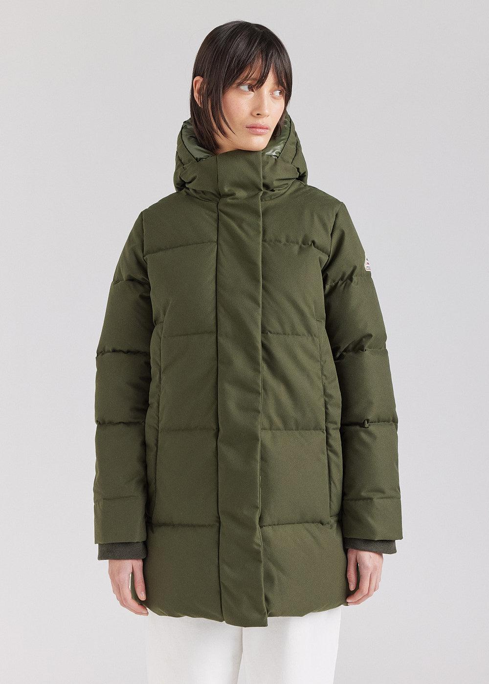 pyrenex Doudoune Pyrenex Phenix femme recylée en duvet naturel Deep Khaki