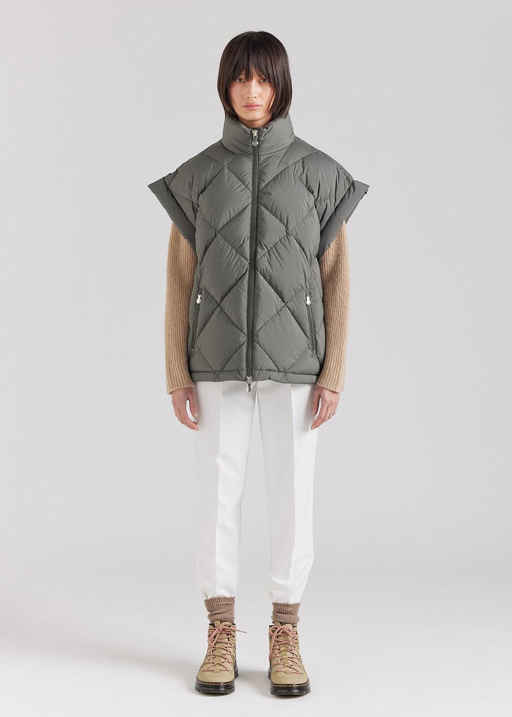Pyrenex Doudoune Sans Manche Femme Pyrenex Diana Khaki