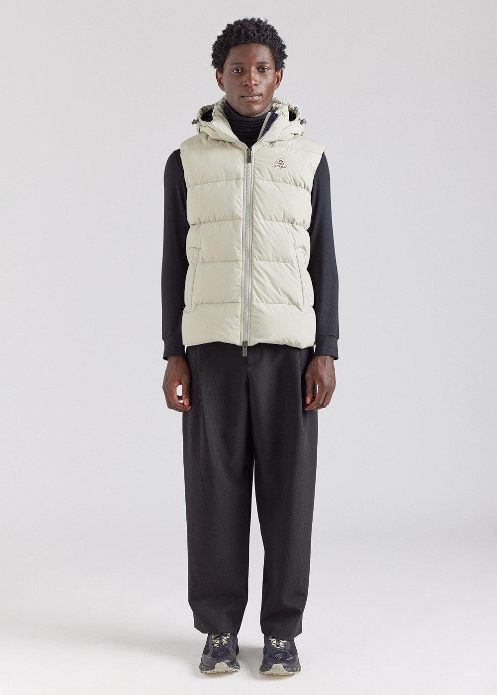 Pyrenex Doudoune Sans-manche Pyrenex Spoutnic à Capuche Amovible Willow Grey