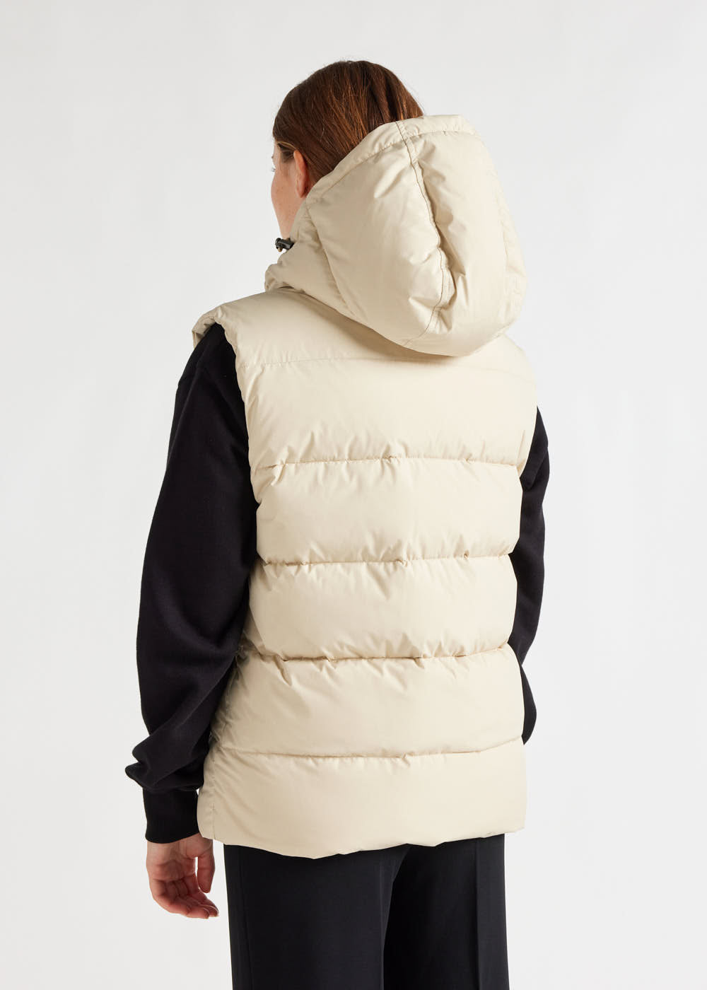 Pyrenex Doudoune Sans-manche Pyrenex Spoutnic à Capuche Amovible Brown Rice