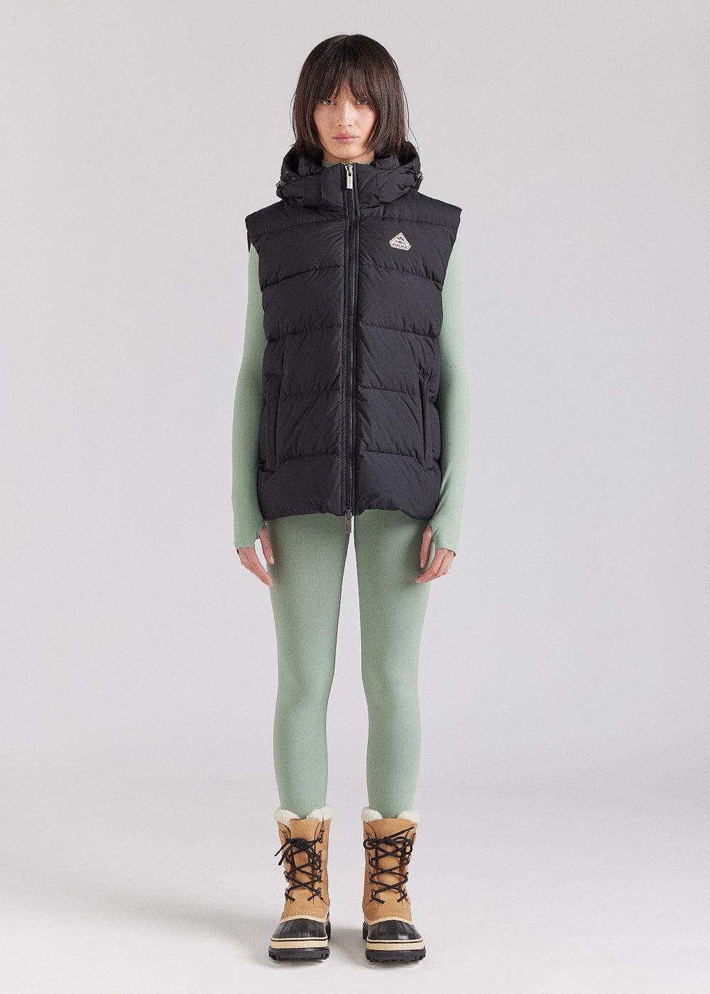 Pyrenex Doudoune Sans-manche Pyrenex Spoutnic à Capuche Amovible Black