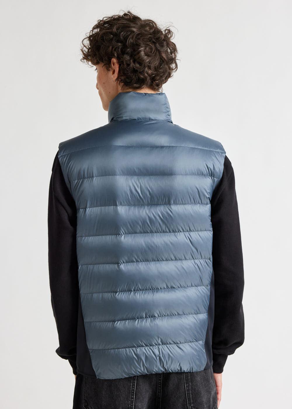 Pyrenex Doudoune Sans-manches Bi-matière Pour Homme Pyrenex Drift Dark Slate