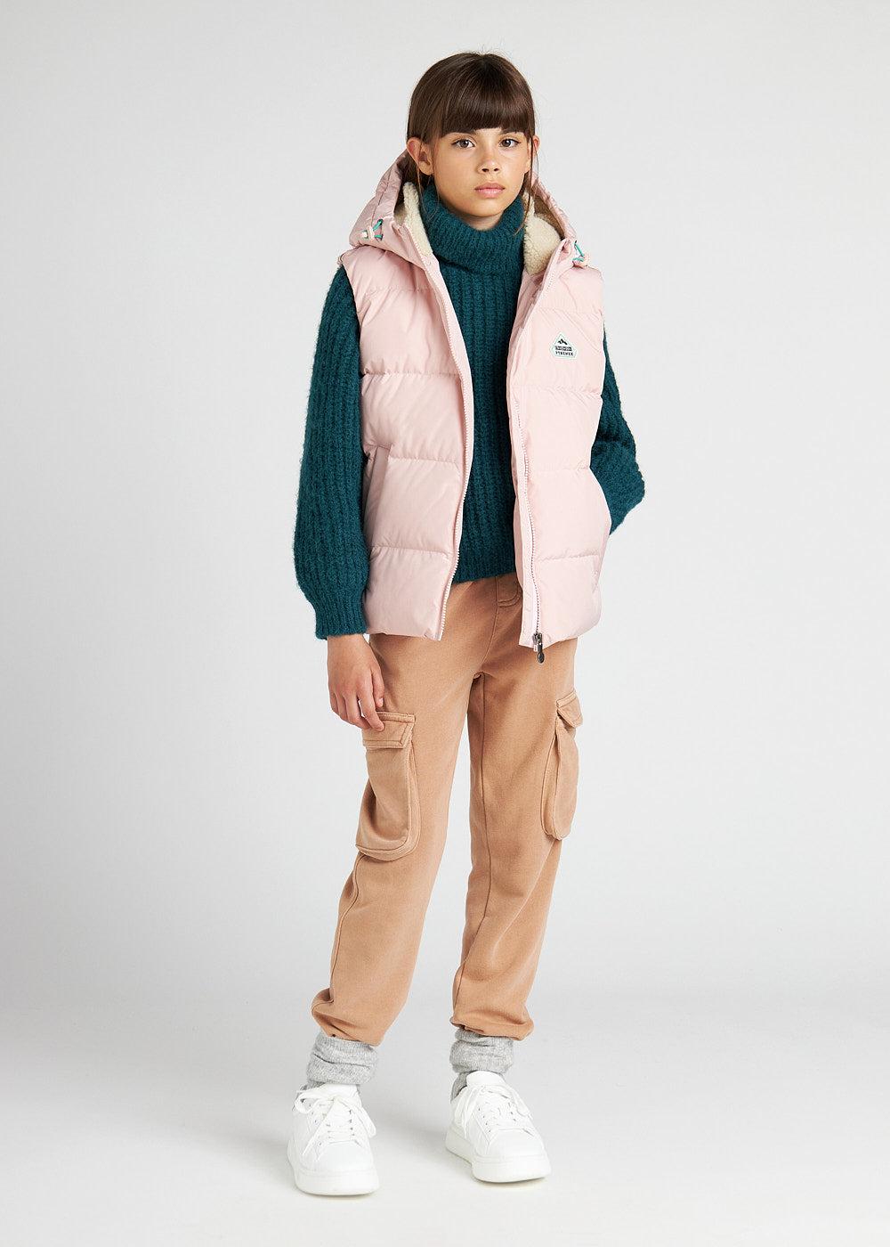 Pyrenex Doudoune Sans Manches Pour Enfants Wolf Pyrenex X Bonton Peach Whip