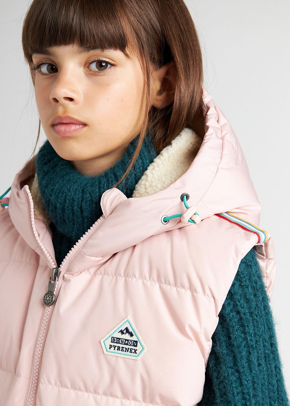 Pyrenex Doudoune Sans Manches Pour Enfants Wolf Pyrenex X Bonton Peach Whip