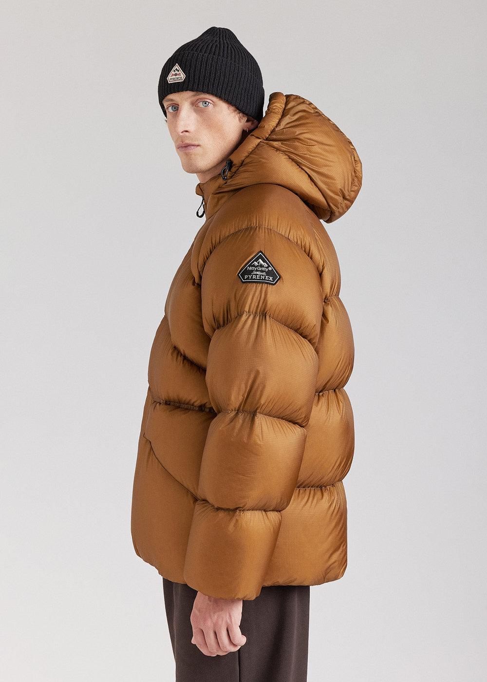 Pyrenex Doudoune Technique à Capuche Pour Homme Pyrenex Stellar Bronze