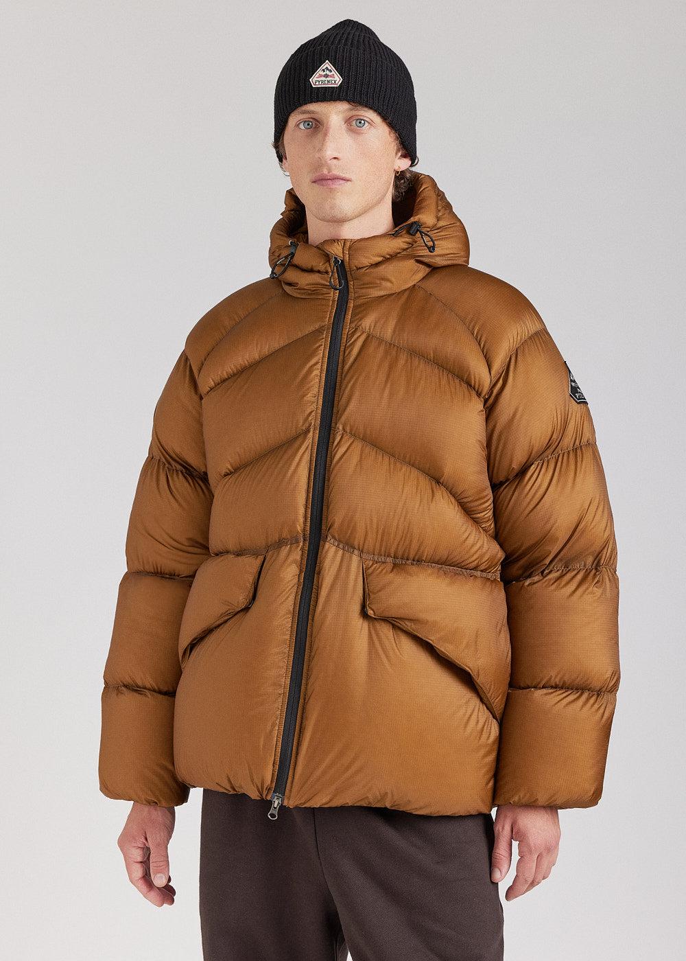 pyrenex Doudoune technique à capuche pour homme Pyrenex Stellar bronze