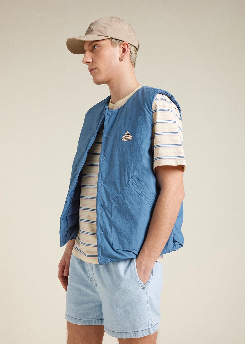 Pyrenex Gilet Sans Manches Homme Pyrenex Draft Coronet Blue