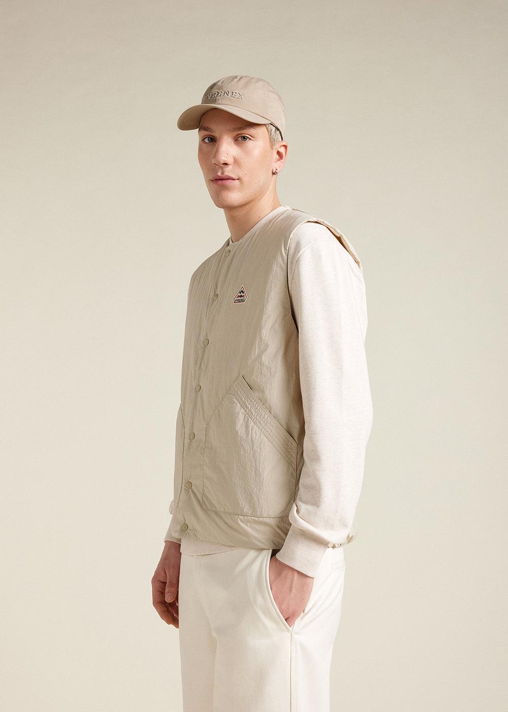 Pyrenex Gilet Sans Manches Homme Pyrenex Draft Oyster Gray