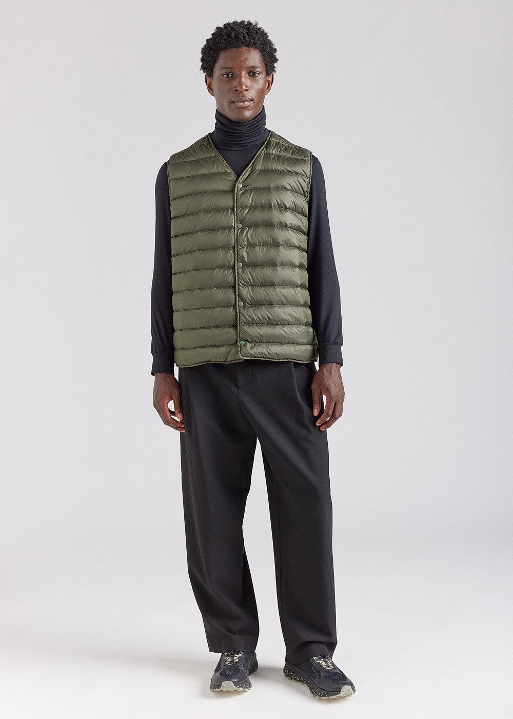 Pyrenex Gilet Sans Manches Pour Homme Reversible Pyrenex Ando Bronze Brown