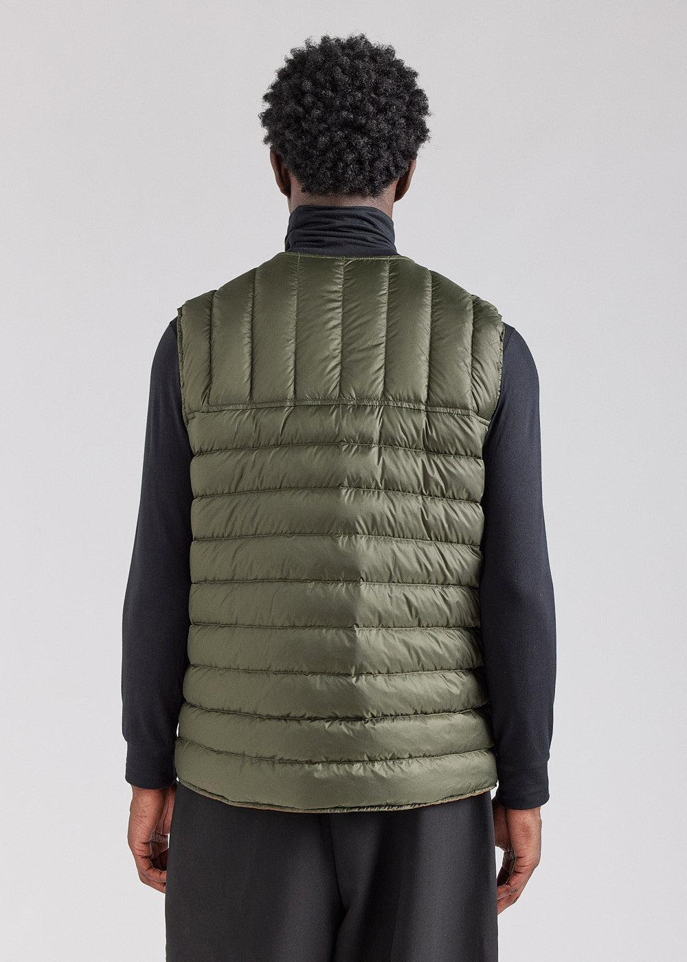 Pyrenex Gilet Sans Manches Pour Homme Reversible Pyrenex Ando Bronze Brown