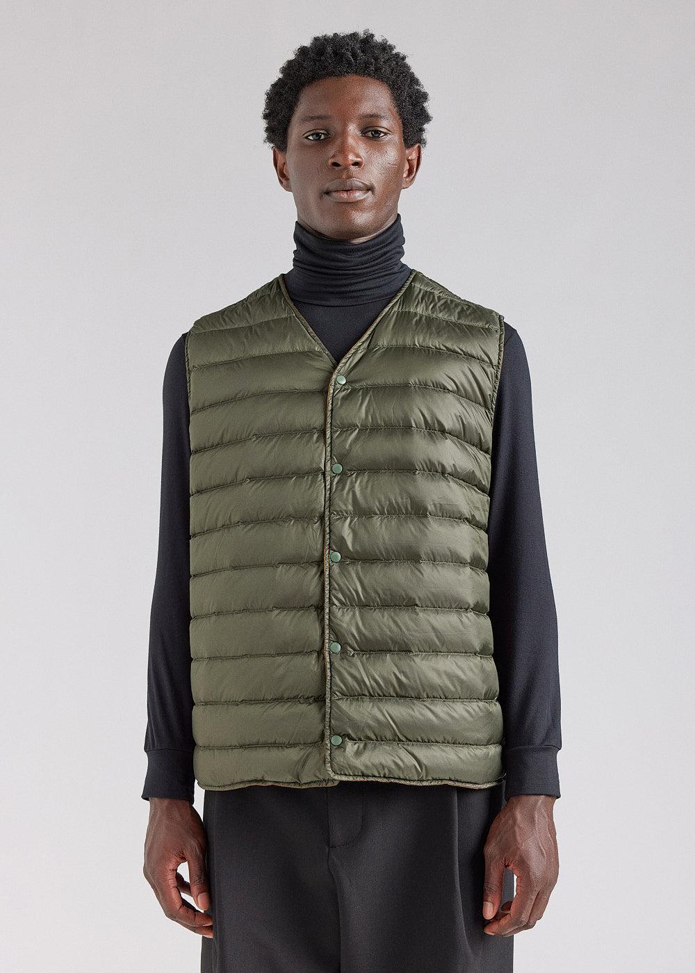 pyrenex Gilet sans manches pour homme reversible Pyrenex Ando bronze brown