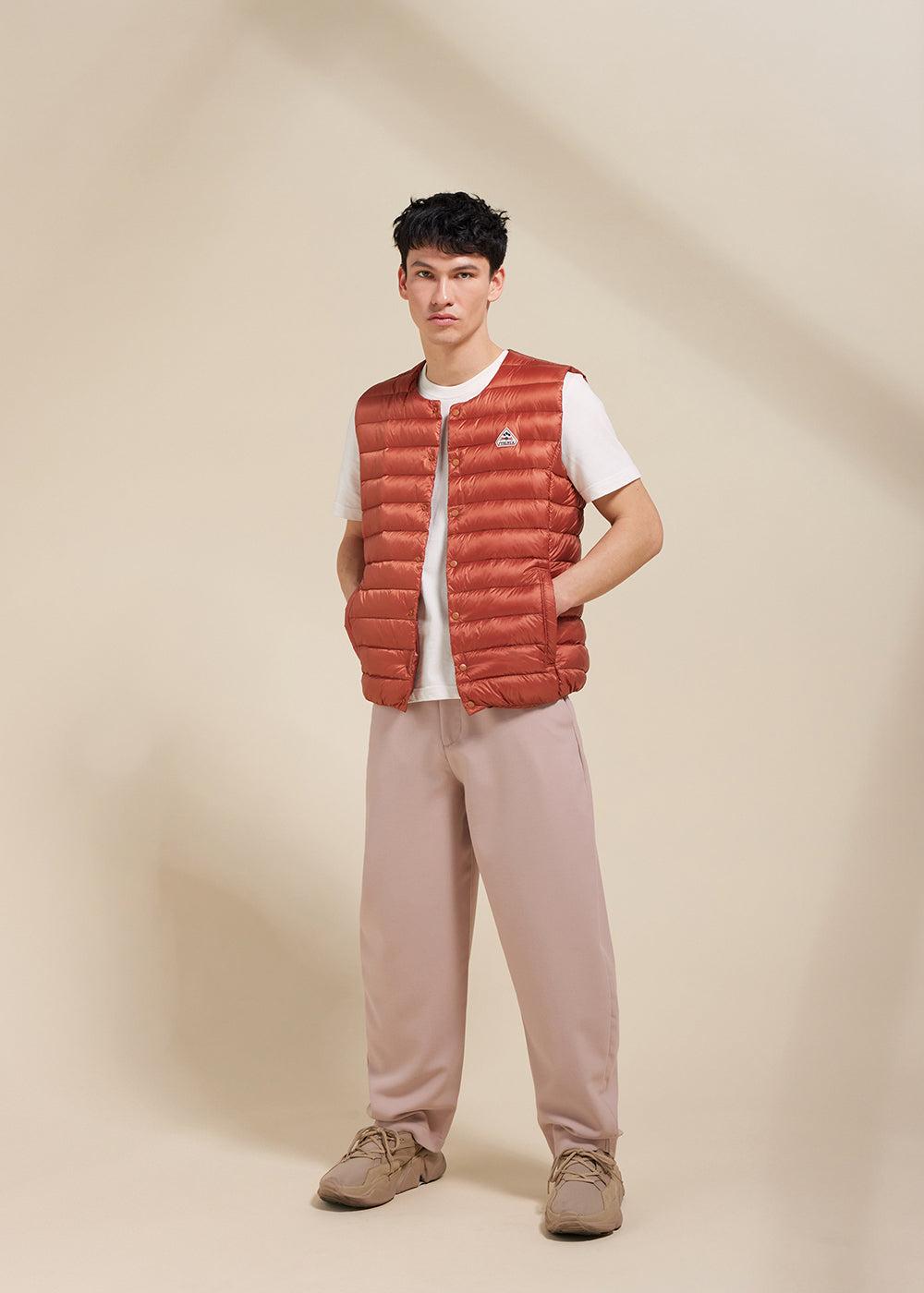 Pyrenex Gilet Ultraléger Pour Homme Aero Terracotta