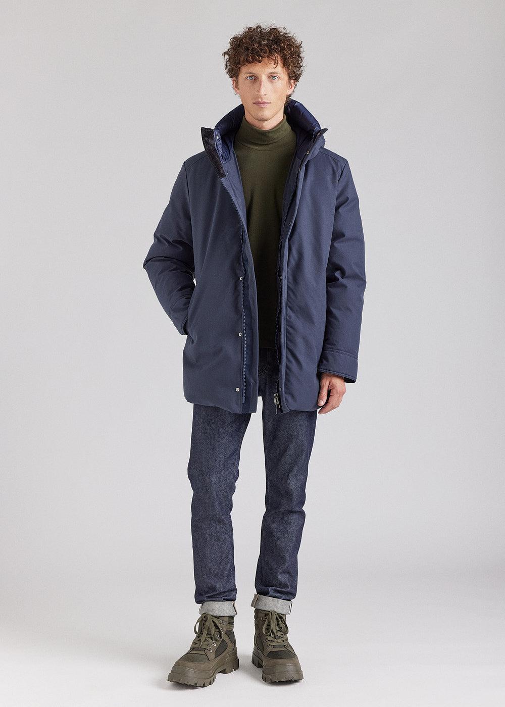 Pyrenex Manteau Parka Homme Pyrenex Balme Bleu Marine