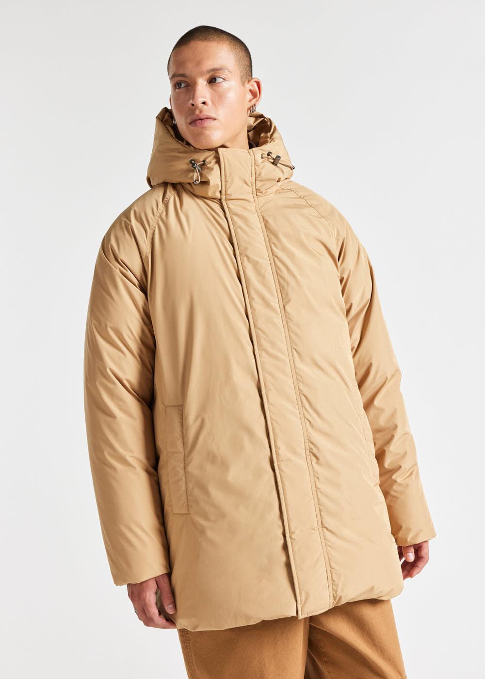 Pyrenex Parka à Capuche Homme Pyrenex Spark En Duvet Naturel Iced Coffee