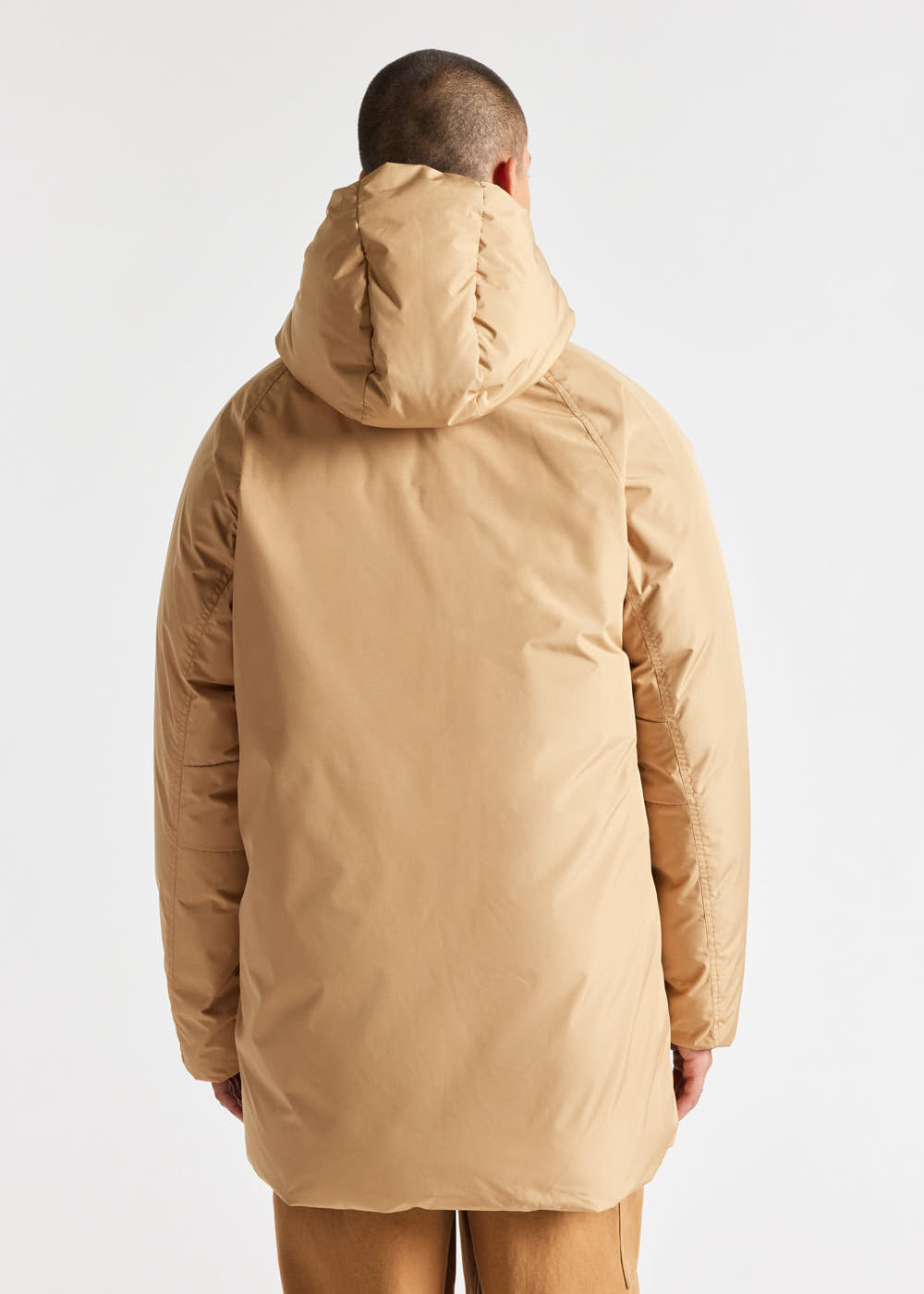 Pyrenex Parka à Capuche Homme Pyrenex Spark En Duvet Naturel Iced Coffee