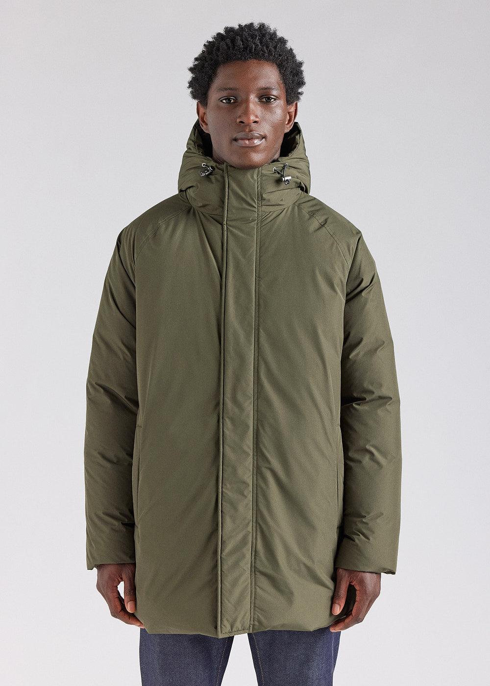 pyrenex Parka à capuche homme Pyrenex Spark en duvet naturel Deep khaki