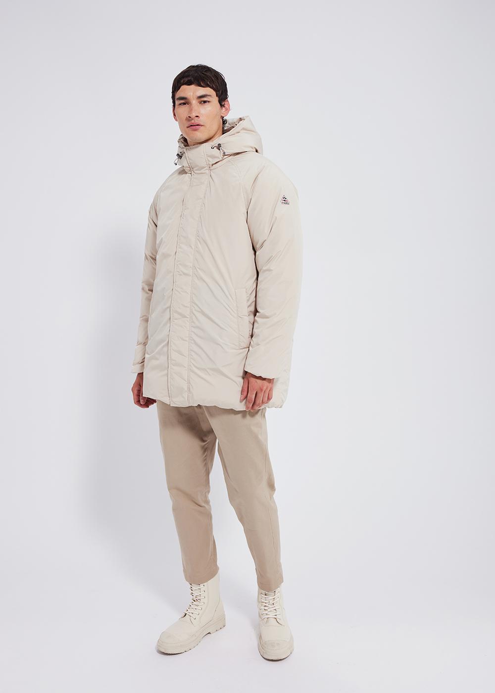 pyrenex Parka à capuche homme Pyrenex Spark en duvet naturel Brown rice