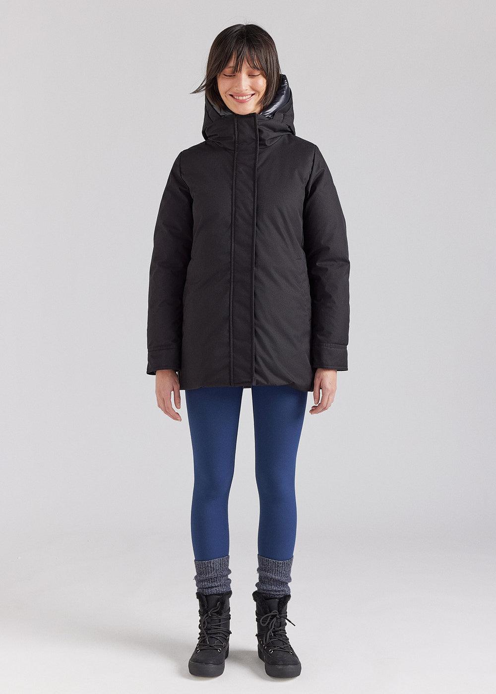 Pyrenex Parka Chaude Femme Pyrenex Charlotte En Duvet Naturel Noire