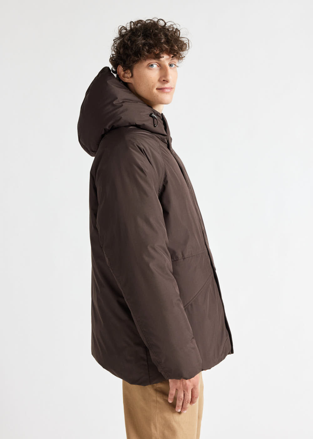 Pyrenex Parka Courte Homme Pyrenex Covert En Duvet Naturel Java