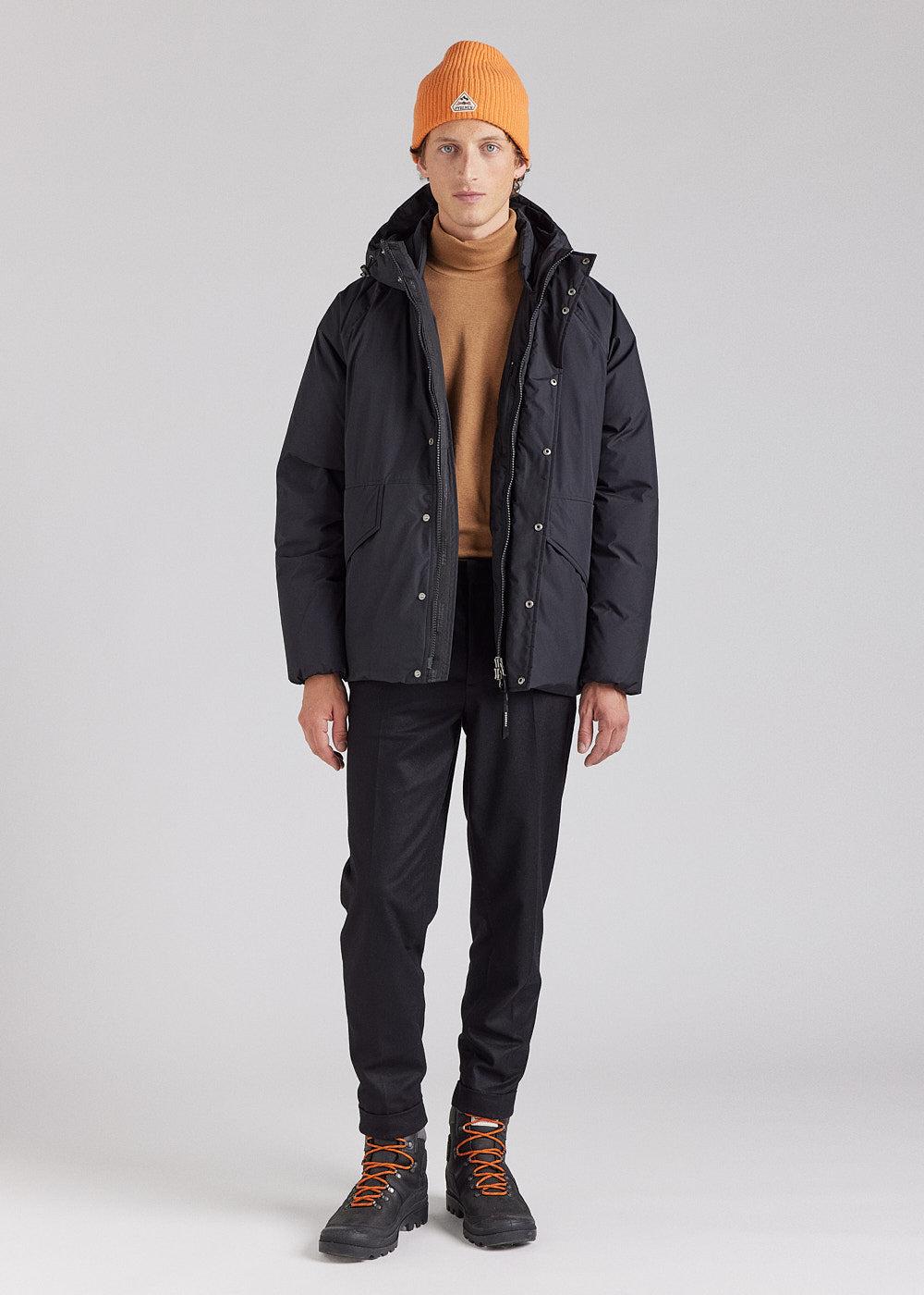 Pyrenex Parka Courte Homme Pyrenex Covert En Duvet Naturel Black