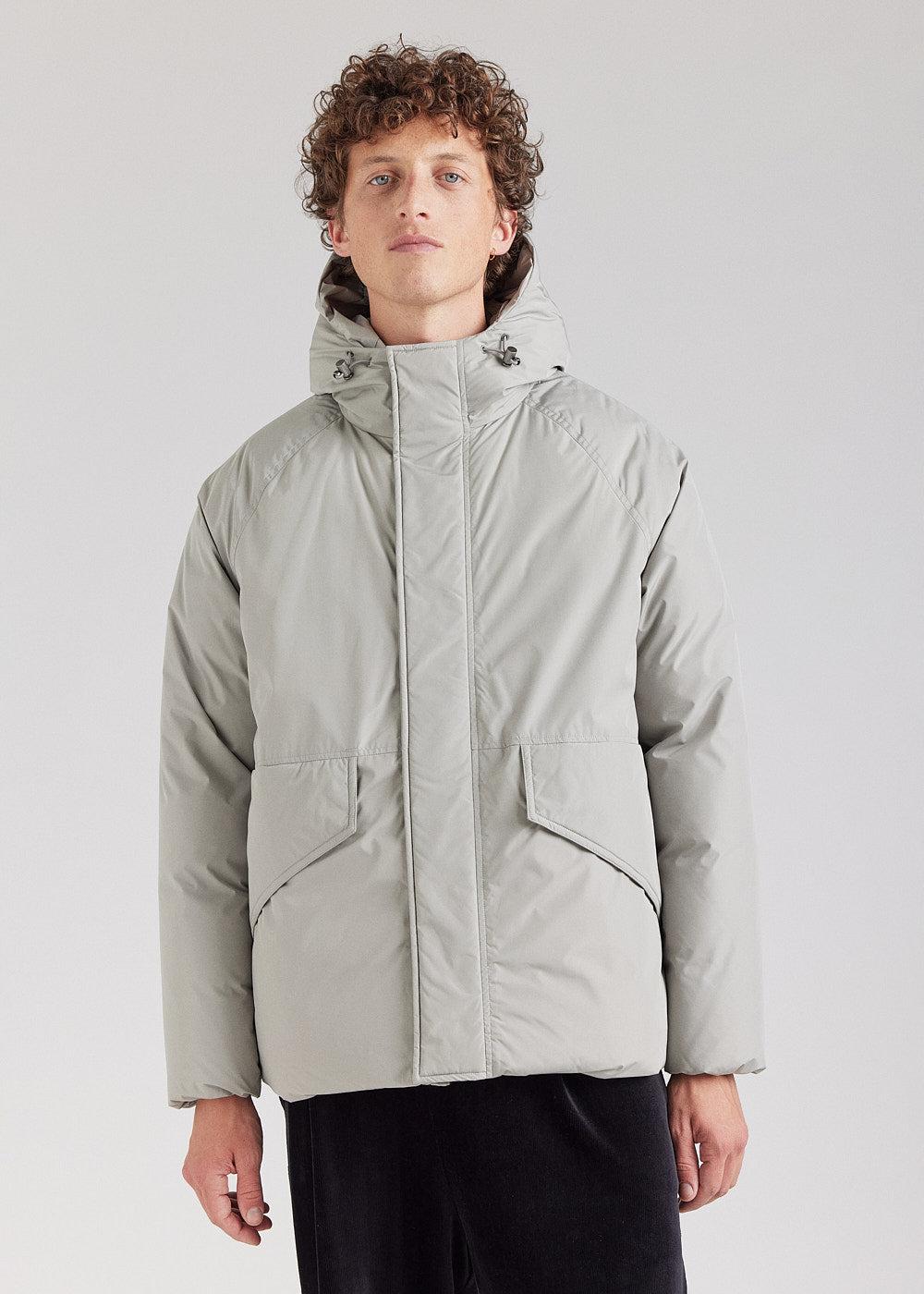 pyrenex Parka courte homme Pyrenex Covert en duvet naturel Willow Grey