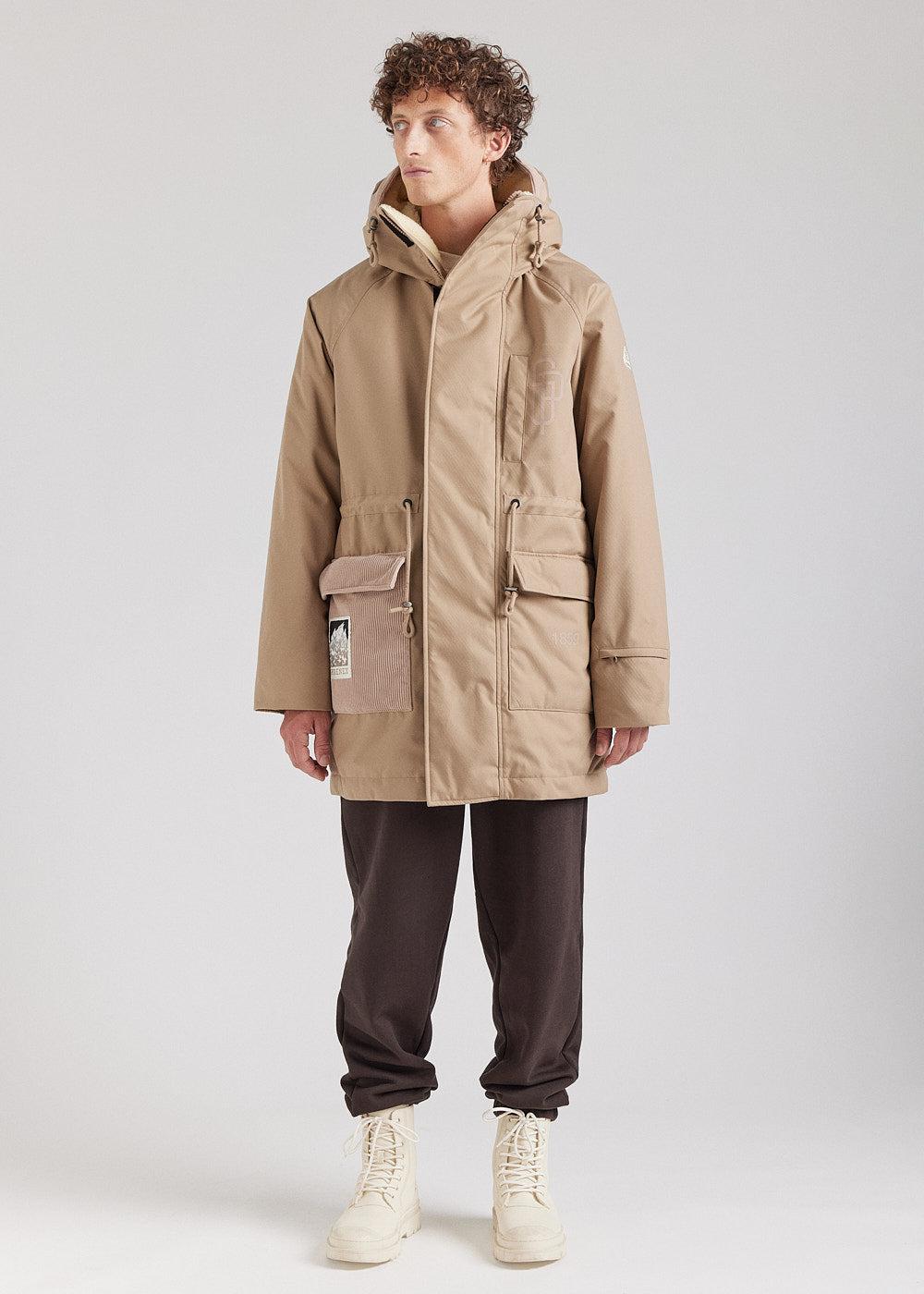 Pyrenex Parka Hiver Homme Pyrenex X Supakitch PRK Light Taupe